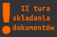 II tura składania dokumentów na studia I stopnia