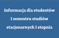 Informacja dla studentów I roku studiów stacjonarnych I stopnia na Wydziale Mechatroniki r. akad. 2020/2021 Informacja dla studentów I roku studiów stacjonarnych I stopnia na Wydziale Mechatroniki r. akad. 2020/2021
