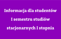 Update for students of year 1 of stationary studies, bachelor studies. Update for students of year 1 of stationary studies, bachelor studies.