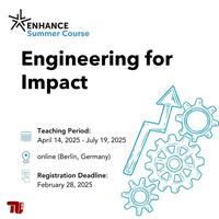 Oferta kursów letnich Politechniki w Berlinie w ramach ENHANCE - DEADLINE 28.02.2025 Oferta kursów letnich Politechniki w Berlinie w ramach ENHANCE - DEADLINE 28.02.2025