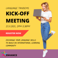 Language tandems within the ENHANCE consortium Language tandems within the ENHANCE consortium