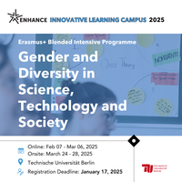 Registration to the “Gender and Diversity in Science, Technology and Society (STS)" spring school - DEADLINE 17.01.2025 Registration to the “Gender and Diversity in Science, Technology and Society (STS)" spring school - DEADLINE 17.01.2025